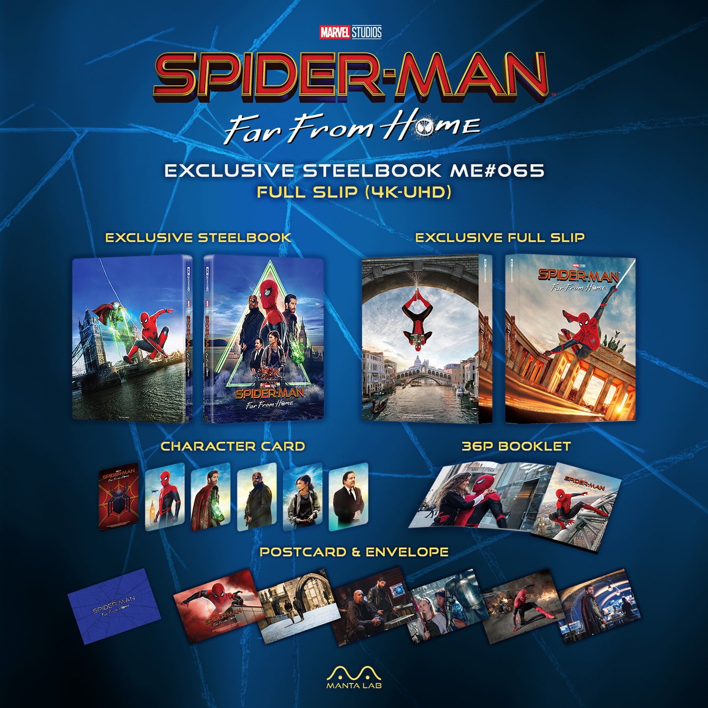 Spider-Man: Far From Home 4K 1-Click SteelBook (2019)(ME#65)(Hong Kong)