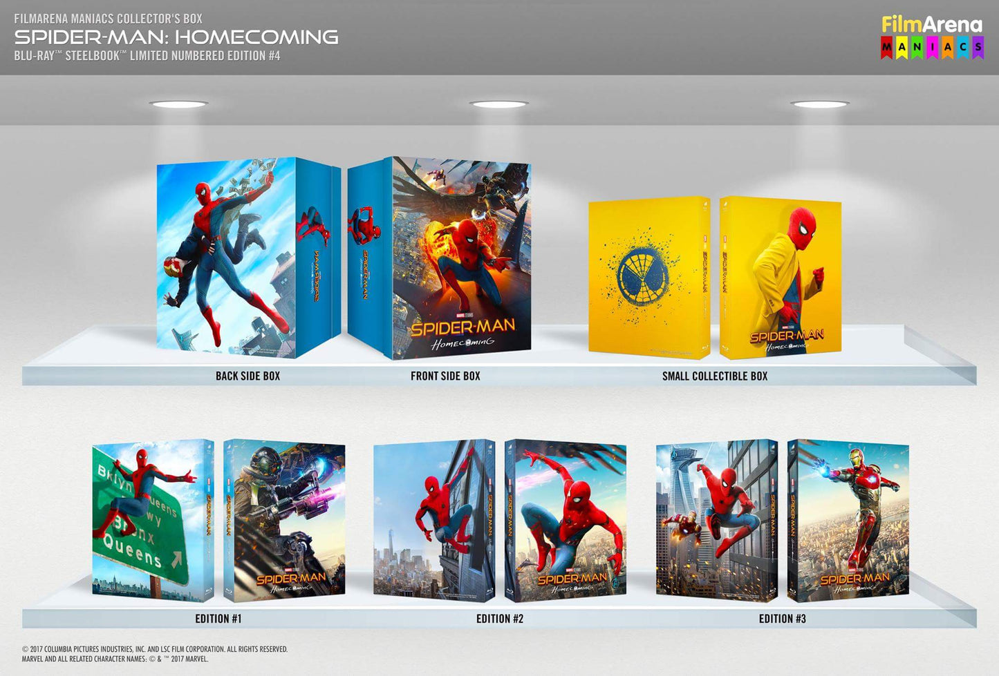 Spider-Man: Homecoming 3D & 4K 1-Click SteelBook Maniacs Box Set (FAC#89)(Czech)