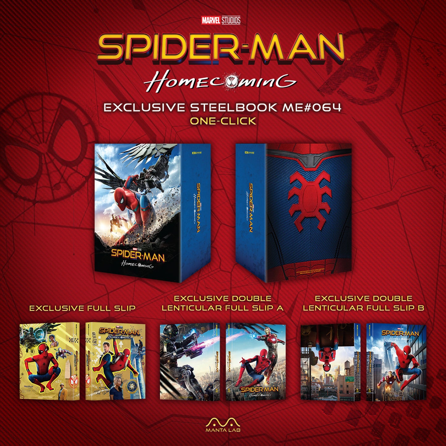 Spider-Man: Homecoming 4K 1-Click SteelBook (ME#64)(Hong Kong)