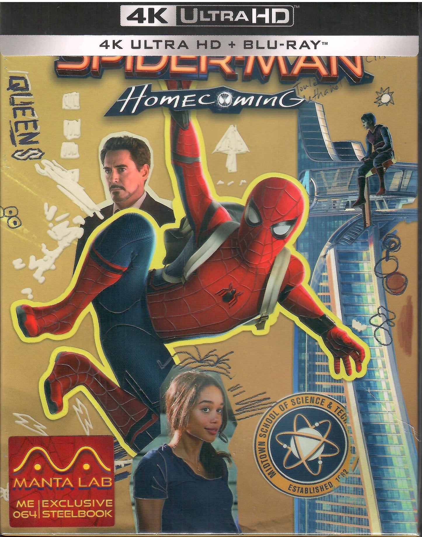 Spider-Man: Homecoming 4K Full Slip SteelBook (ME#64)(Hong Kong)