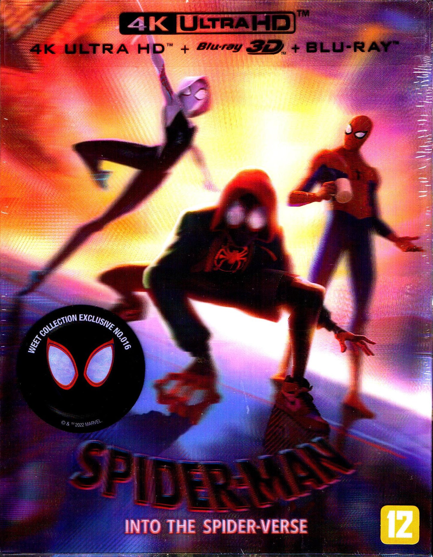 Spider-Man: Into the Spider-Verse 3D + 4K Lenticular B2 SteelBook (Spiderman)(Spiderverse)(Korea)