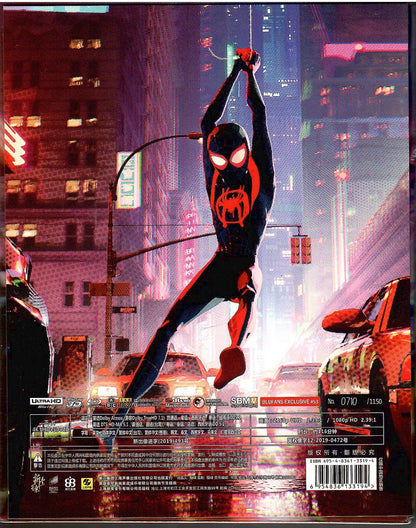 Spider-Man: Into the Spider-Verse 4K Double Lenticular SteelBook (1-Disc)(Spiderman)(Spiderverse)(Blufans #53)(China)