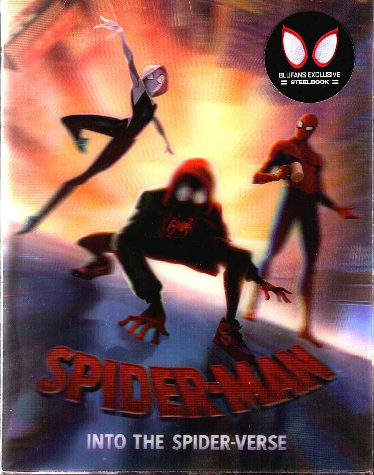 Spider-Man: Into the Spider-Verse 4K Double Lenticular SteelBook (1-Disc)(Spiderman)(Spiderverse)(Blufans #53)(China)