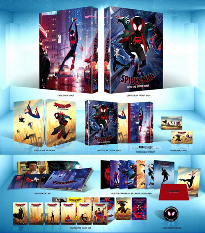 Spider-Man: Into the Spider-Verse 3D + 4K Lenticular B1 SteelBook (Spiderman)(Spiderverse)(Korea)