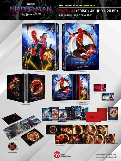 Spider-Man: No Way Home 4K Full Slip A1 SteelBook (2021)(Re-release)(WCE#20)(Korea)