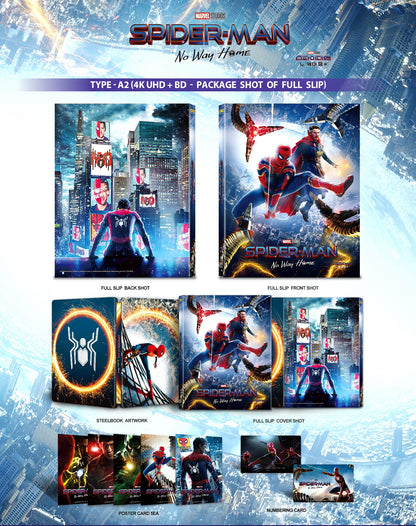 Spider-Man: No Way Home 4K Full Slip A2 SteelBook (2021)(WC#24)(Korea)