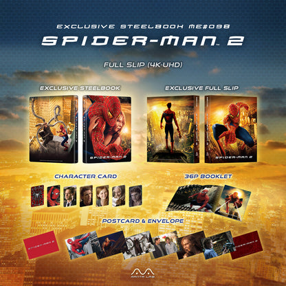 Spider-Man 2 4K 1-Click SteelBook (ME#98)(2004)(Hong Kong)