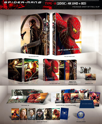 Spider-Man Trilogy 4K 1-Click SteelBook (WCE#009 + WCE#010 + WCE#011)(Korea)