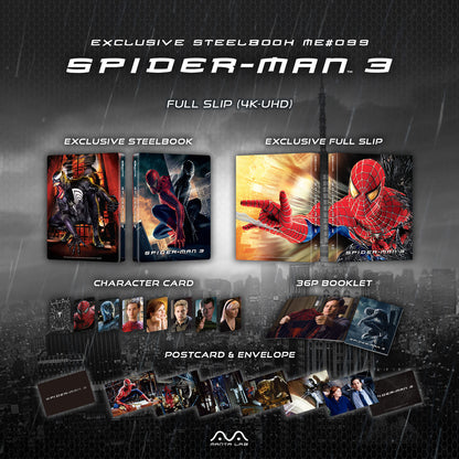 Spider-Man 3 4K Full Slip SteelBook (ME#99)(2007)(Hong Kong)