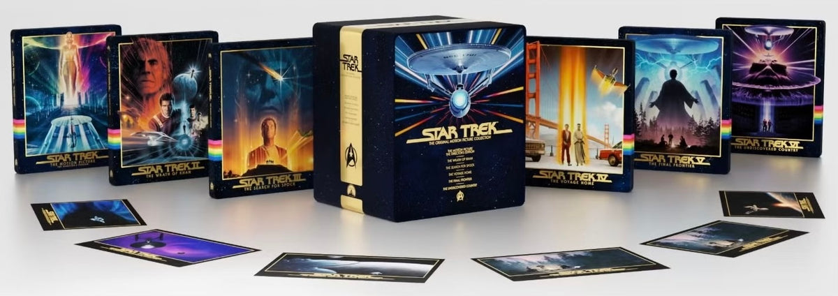 [Pre-Order] Star Trek: The Original Motion Picture 4K 1-Click SteelBook Collection Library Case (1979-1991)(UK)