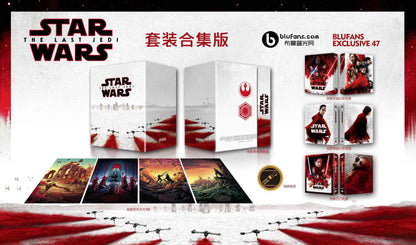 Star Wars: Episode VIII - The Last Jedi 3D 1-Click SteelBook (Blufans#47)(China)