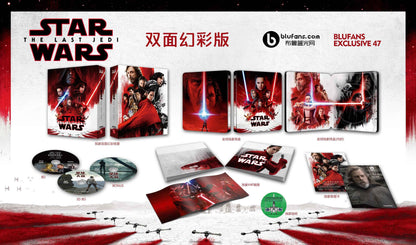 Star Wars: Episode VIII - The Last Jedi 3D 1-Click SteelBook (Blufans#47)(China)