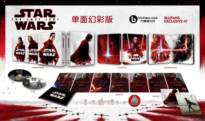 Star Wars: Episode VIII - The Last Jedi 3D 1-Click SteelBook (Blufans#47)(China)