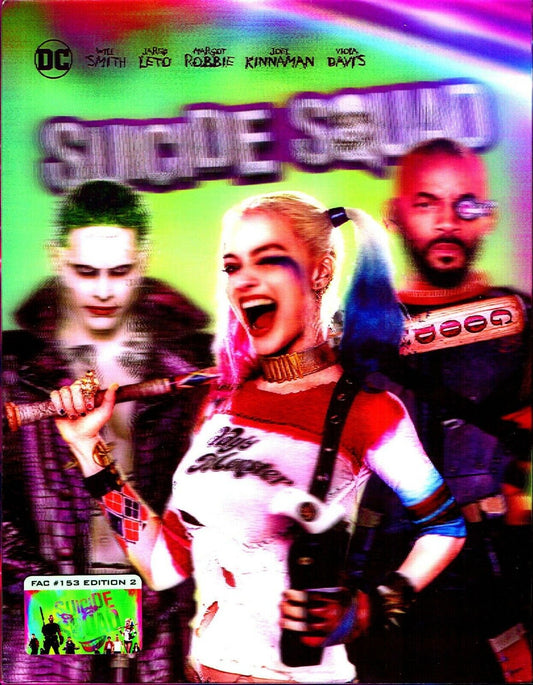 Suicide Squad 3D XL Lenticular SteelBook: Extended Cut (2016)(FAC#153)(Czech)