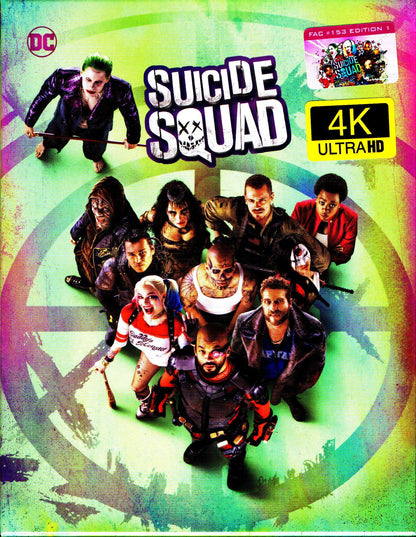 Suicide Squad 3D & 4K XL Full Slip SteelBook: Extended Cut + Lenticular Magnet (2016)(FAC#153)(Czech)