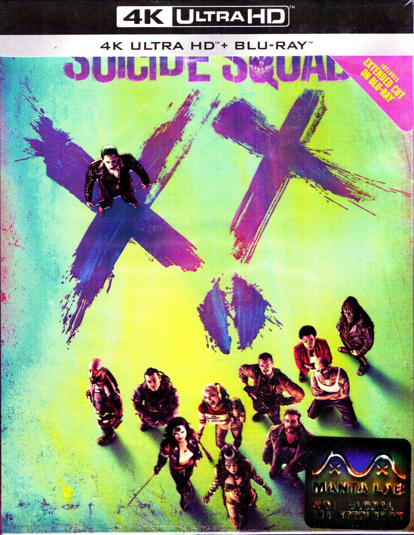 Suicide Squad 4K: Extended Cut Full Slip SteelBook (2016)(ME#06)(Hong Kong)