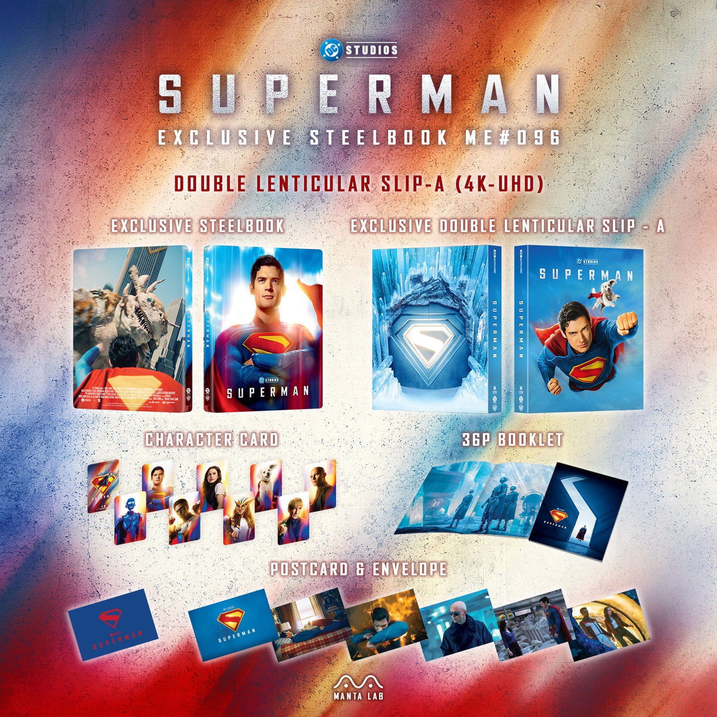 Superman 4K Double Lenticular A SteelBook (2025)(ME#96)(Hong Kong)