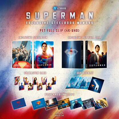 Superman 4K PET Full Slip SteelBook (2025)(ME#96)(Hong Kong)