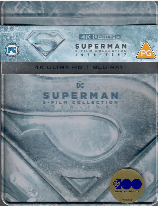 Superman I-IV 5-Film 4K SteelBook Collection (1978-2006)(UK)