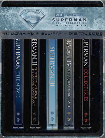 Superman I-IV 5-Film 4K SteelBook Collection (1978-2006)