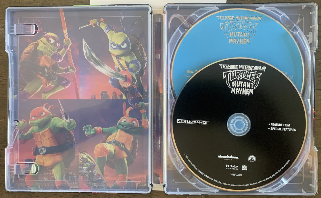 Teenage Mutant Ninja Turtles: Mutant Mayhem 4K SteelBook – Blurays For  Everyone