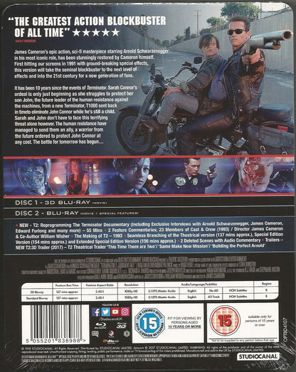 Terminator 2: Judgement Day 3D SteelBook (UK)