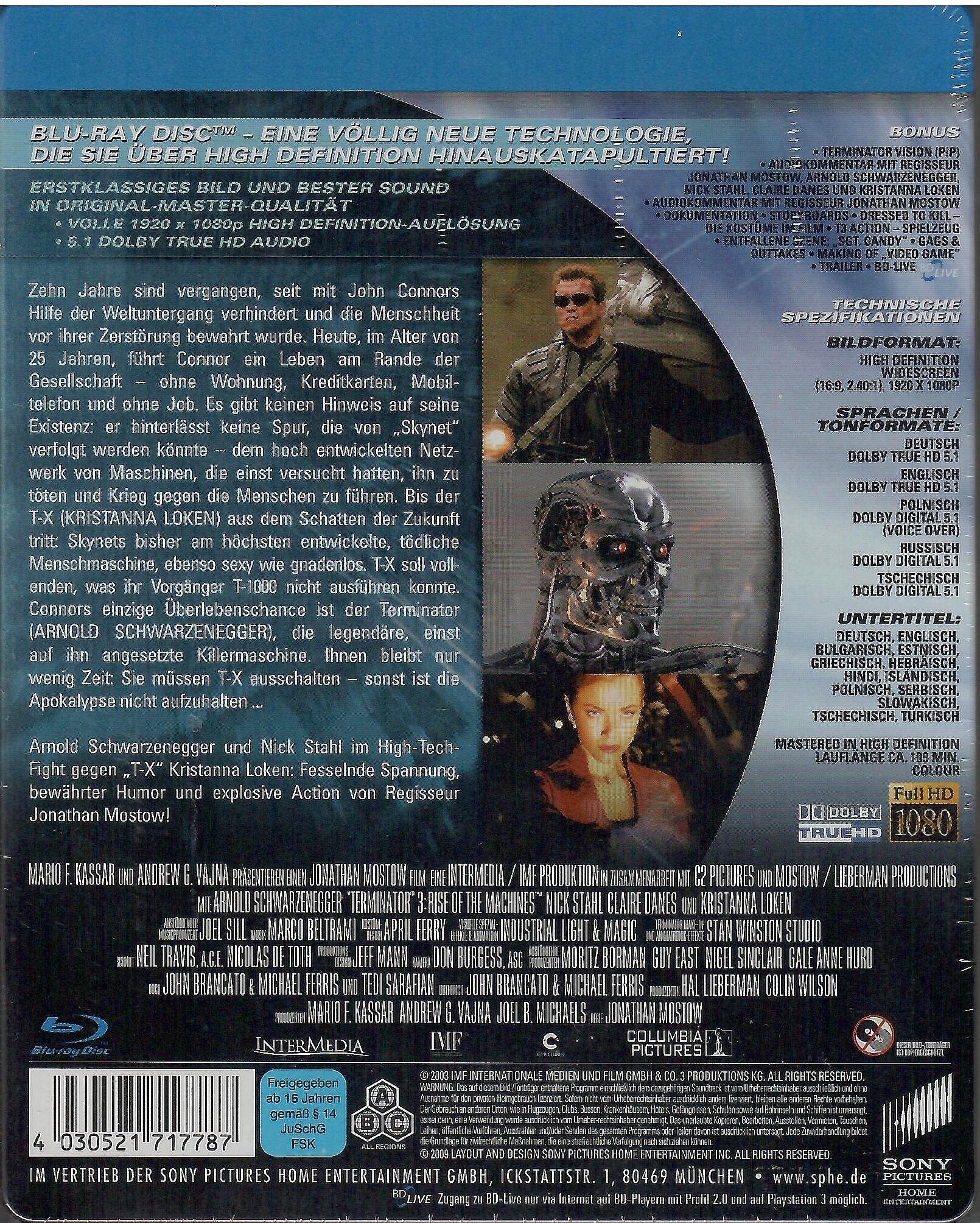 ターミネーター3 Blu-ray 希少】ターミネーター3('03米) Blu-ray