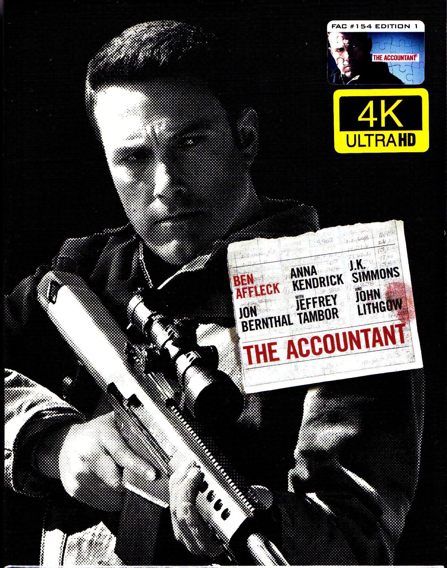 The Accountant 4K XL Full Slip SteelBook (FAC#154)(Czech)