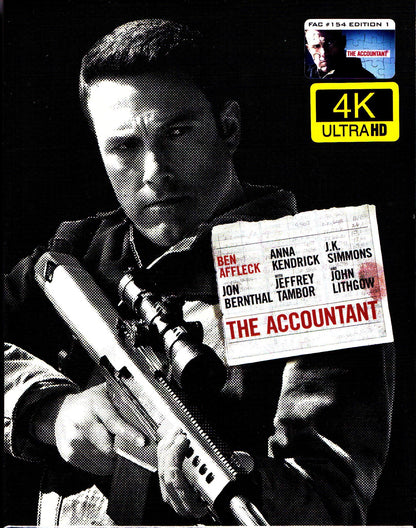 The Accountant 4K XL Full Slip SteelBook (FAC#154)(Czech)