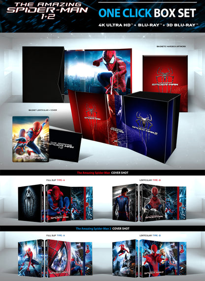 The Amazing Spider-Man 1 / 2 3D + 4K 1-Click SteelBook (WCE#006 + WCE#007)(Korea)