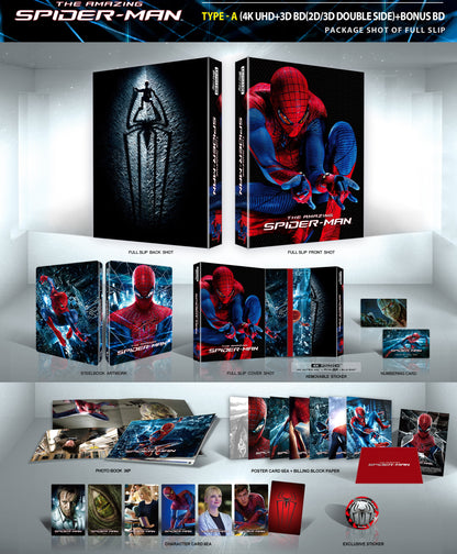 The Amazing Spider-Man 3D + 4K Full Slip SteelBook (Spiderman)(Korea)
