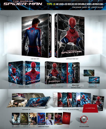 The Amazing Spider-Man 3D + 4K Lenticular SteelBook (Spiderman)(Korea)