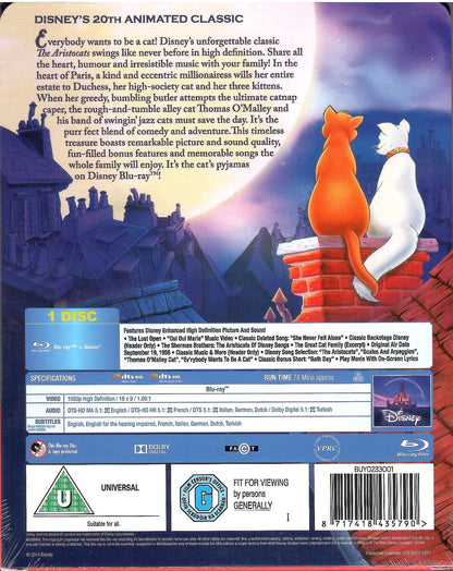 The Aristocats SteelBook: Disney Collection #21 (UK)