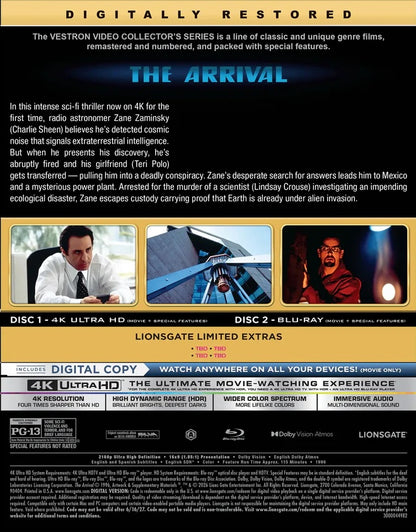 The Arrival 4K: Vestron Collector's Series #40 (1996)(Exclusive)