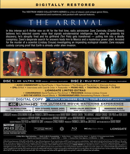 The Arrival 4K: Vestron Collector's Series #40 (1996)(Exclusive)