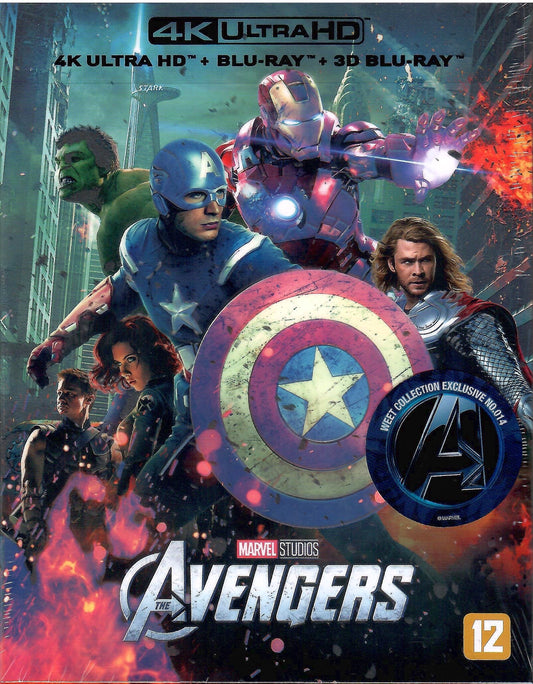 The Avengers 3D & 4K Full Slip A1 SteelBook (2012)(WCE#014)(Korea)