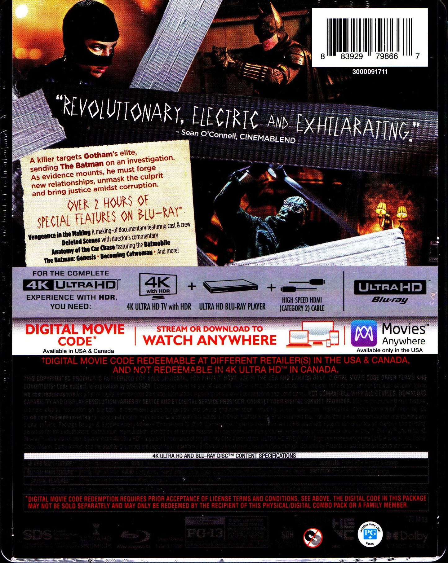 The Batman 4K SteelBook (2022)(Re-release)(Exclusive)