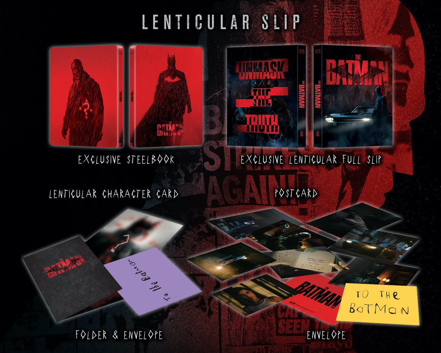 The Batman Lenticular SteelBook (2022)(MCP#000)(EMPTY)(Hong Kong)