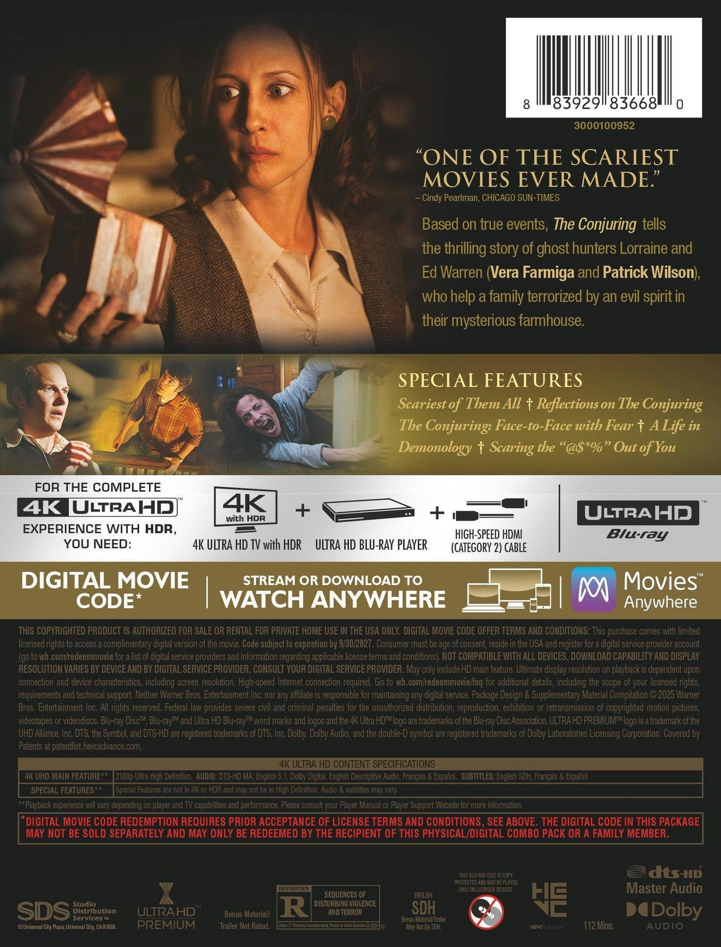 The Conjuring 4K SteelBook (2013)