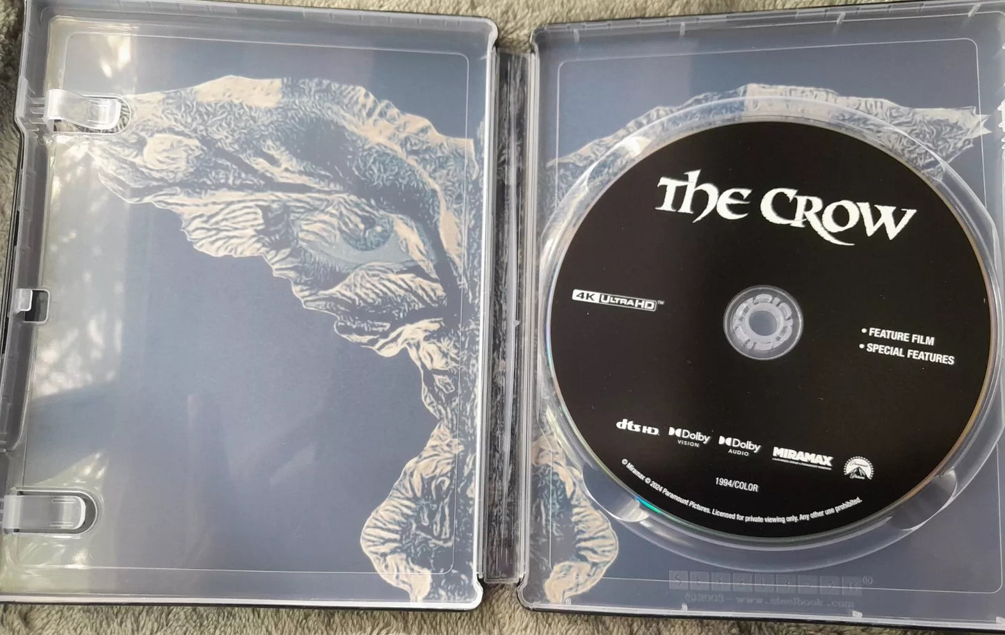 The Crow 4K SteelBook: 30th Anniversary Edition (1994)(Exclusive)