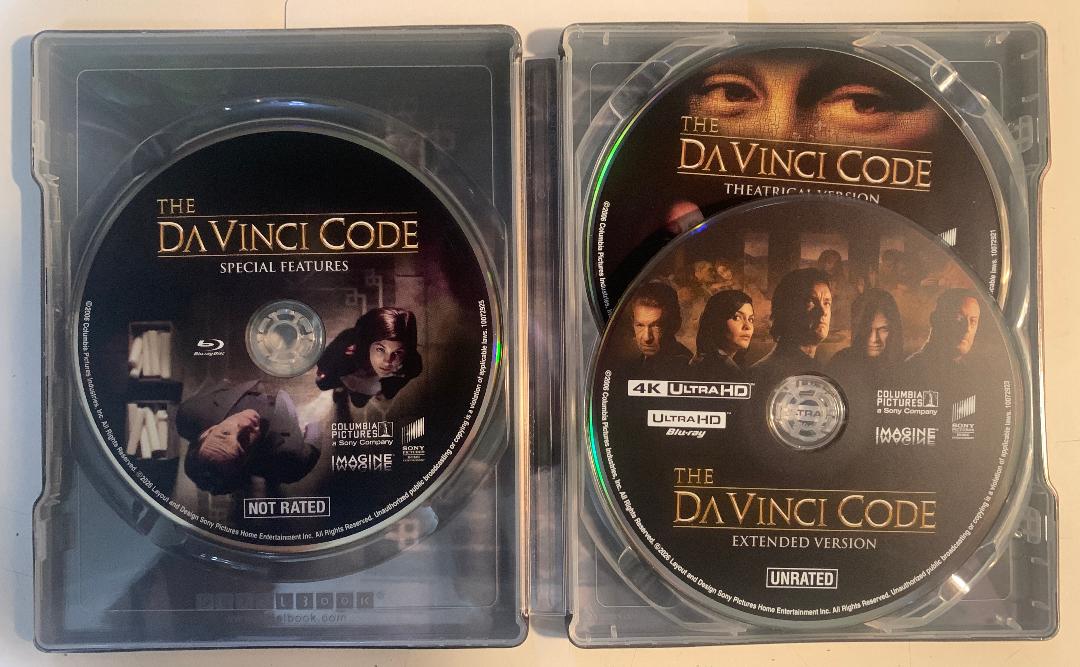 The Da Vinci Code 4K SteelBook: 20th Anniversary Edition