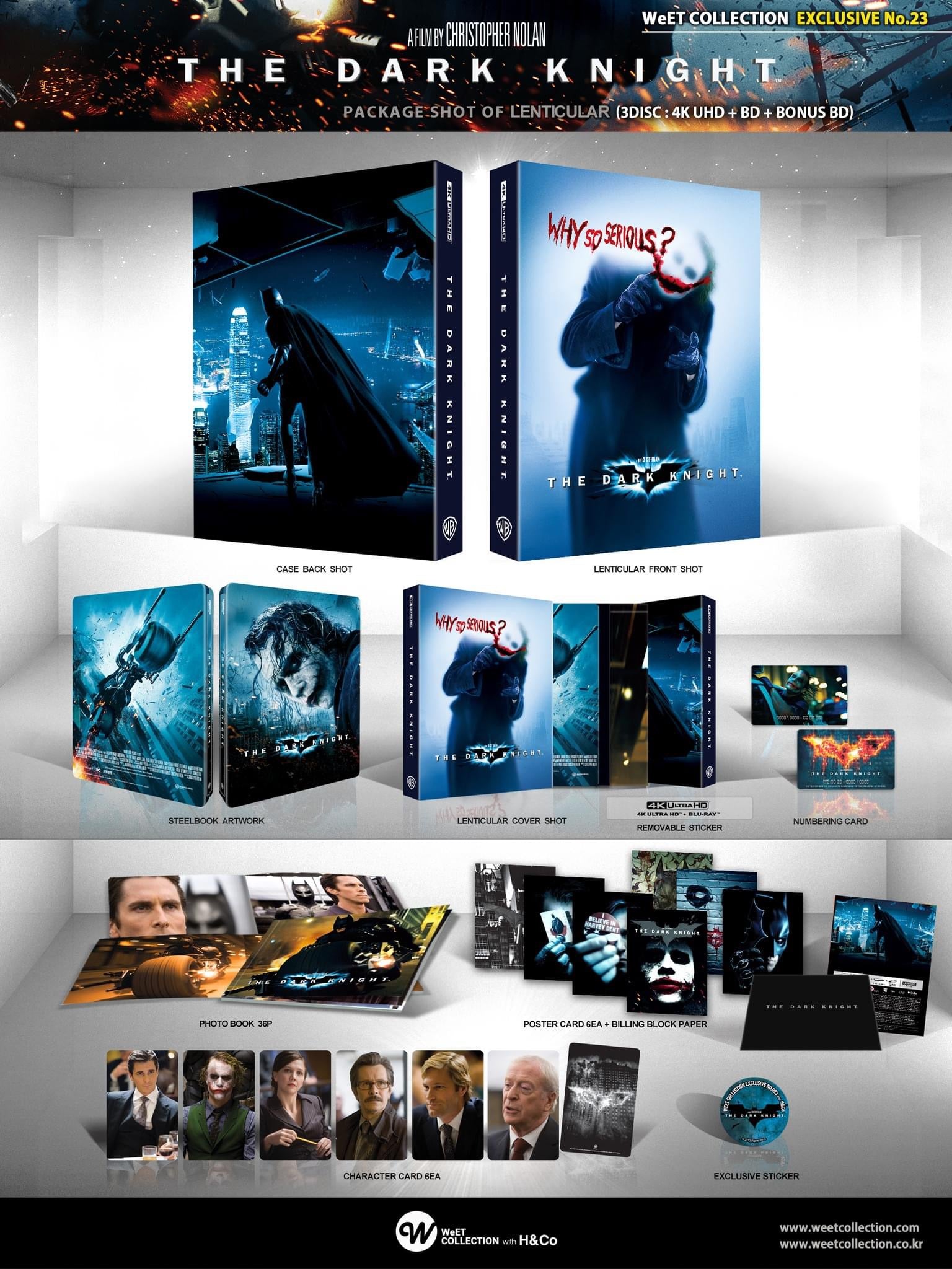 The Dark Knight Trilogy 4K + Blu-Ray 2024 OOP Slipcovers Like New