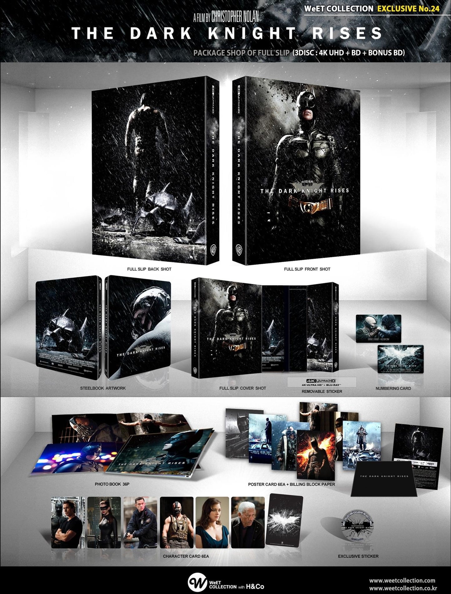 The Dark Knight Trilogy 4K 1-Click SteelBook (WCE#22-24)(Korea)