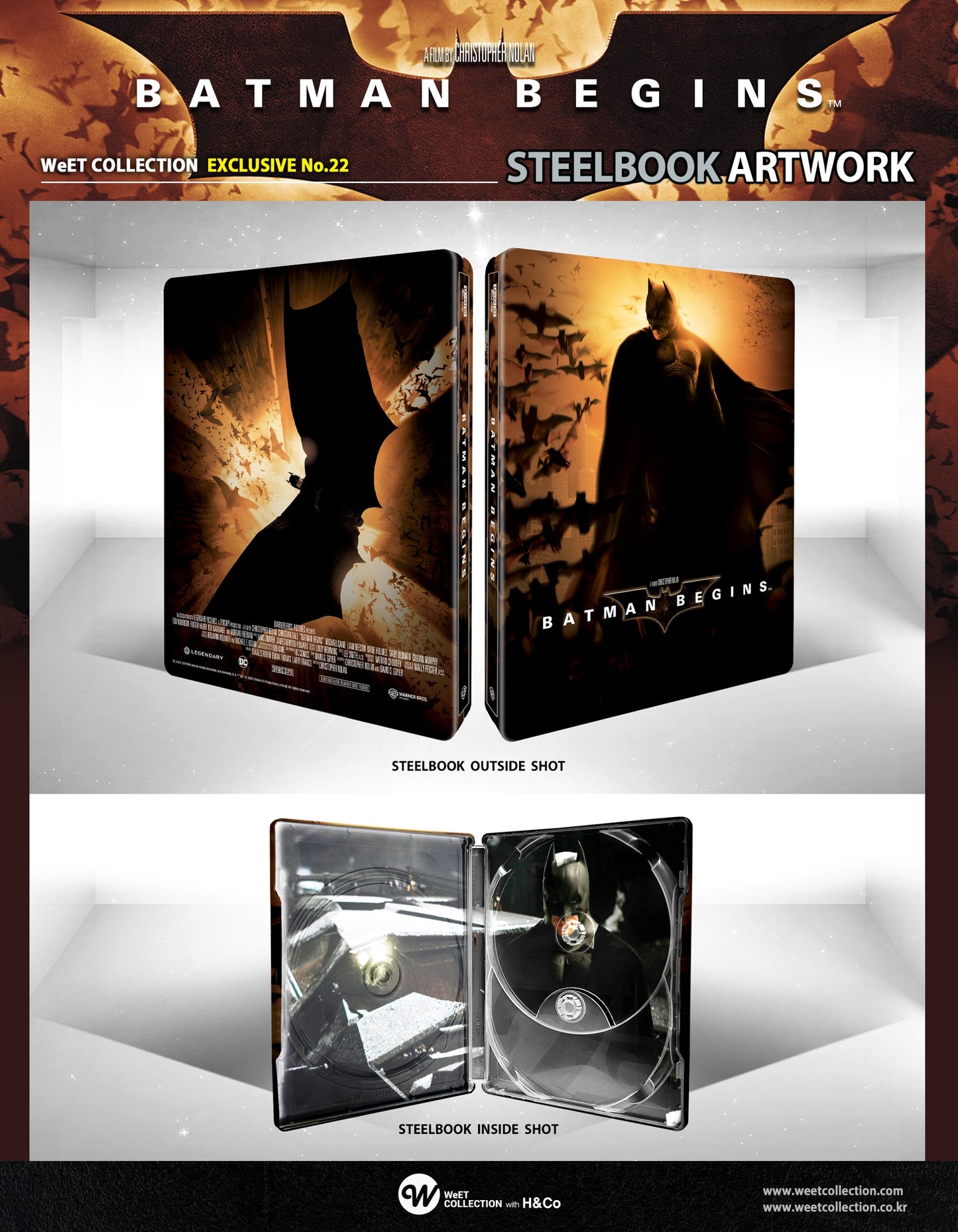 Batman Begins 4K Full Slip SteelBook (WCE#22)(Korea)