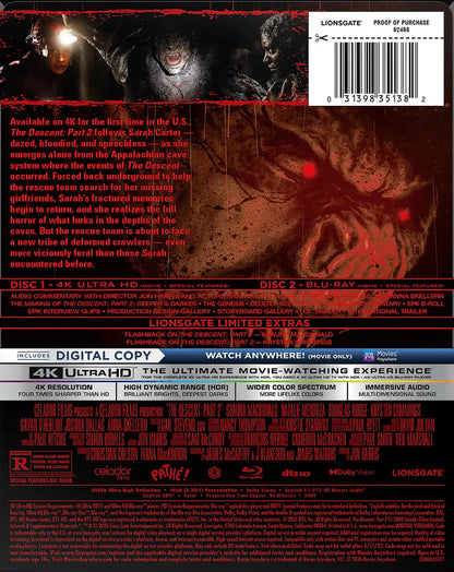 [Pre-Order] The Descent: Part II 4K SteelBook (2009)(Exclusive)