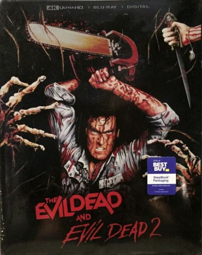 The Evil Dead I & II 4K SteelBook (2)(1981-1987)(Exclusive)