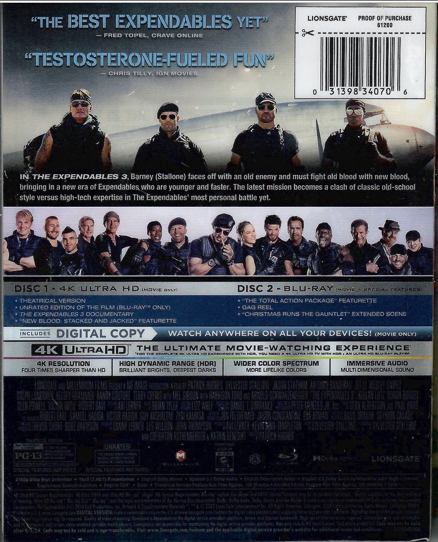 The Expendables 3 4K SteelBook (2014)(Exclusive)