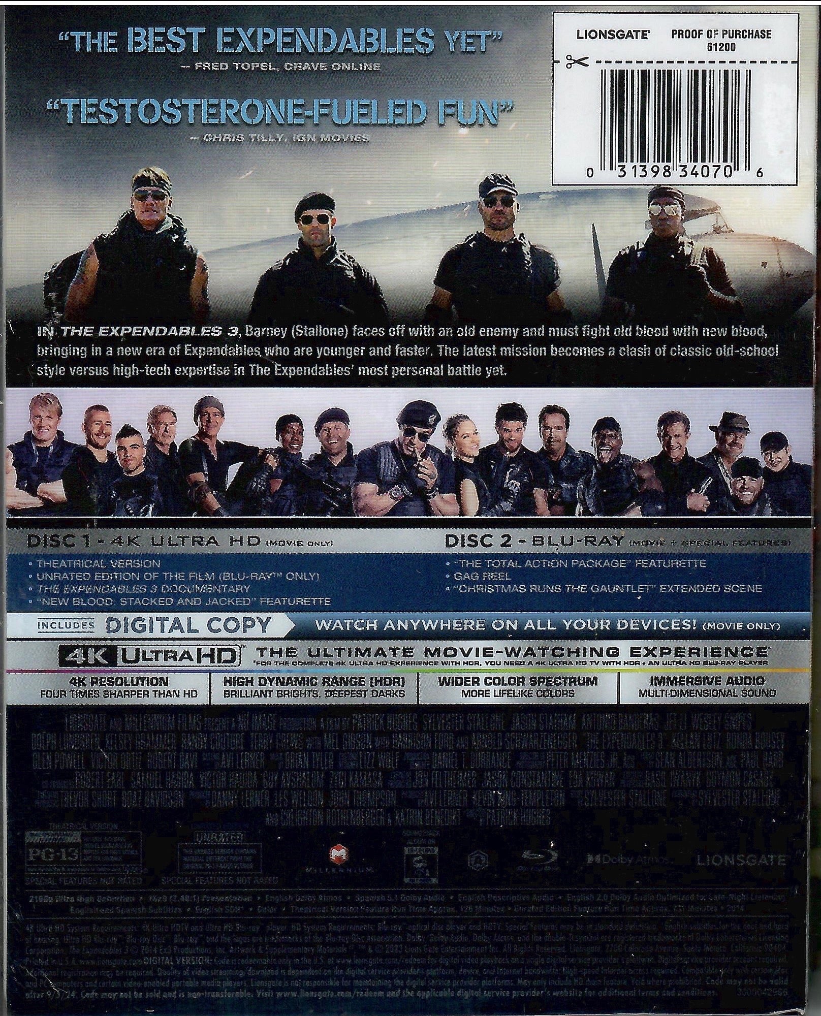 The Expendables 4K SteelBook (2014)(Exclusive) - Main Image