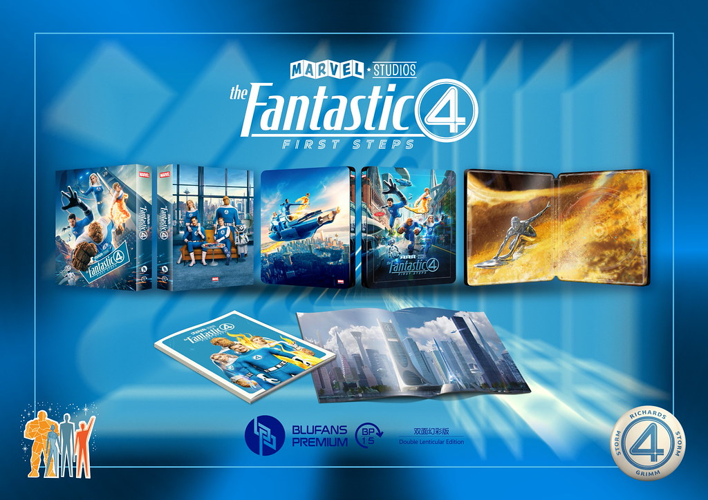 [Pre-Order] The Fantastic 4: First Steps 1-Click SteelBook (2025)(BP#15)(EMPTY)(China)