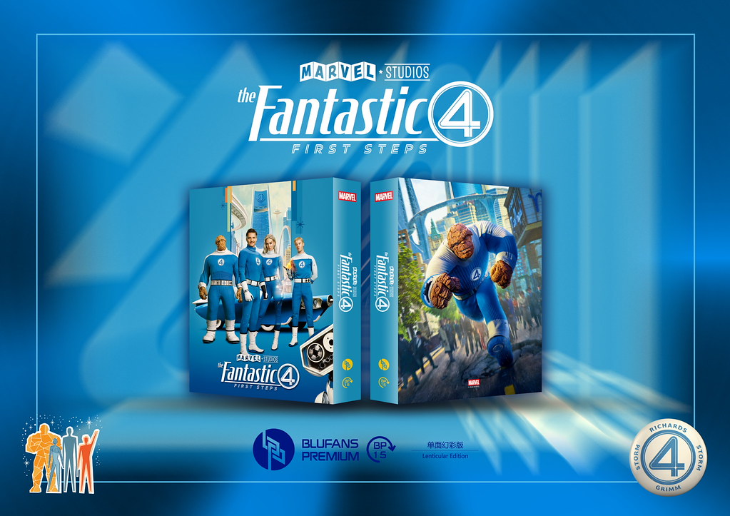 [Pre-Order] The Fantastic 4: First Steps 1-Click SteelBook (2025)(BP#15)(EMPTY)(China)